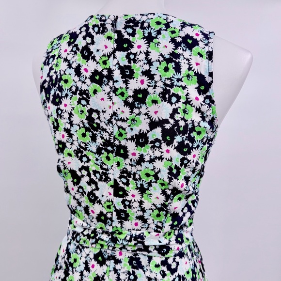 KACHEL X ANTHROPOLOGIE Floral Wide Leg Jumpsuit Blue Green 8 - Picture 4 of 8